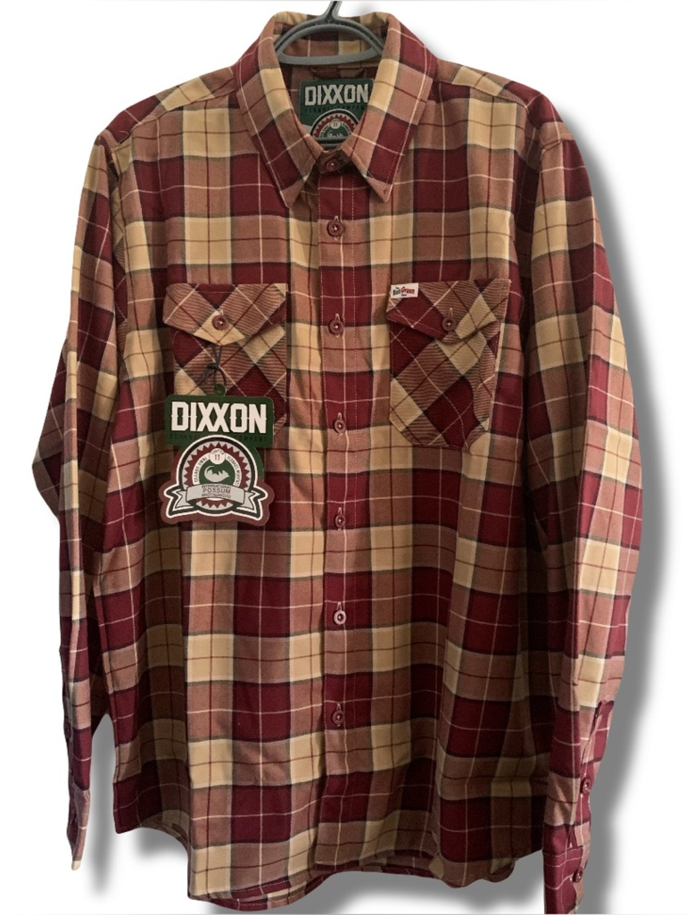 NWT Dixxon Red Green Show Flannel Shirt Size Large